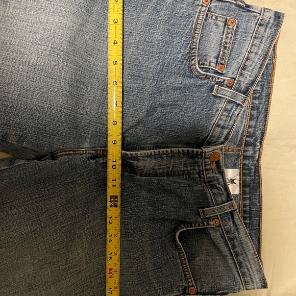 Vintage Manager jeans, medium high rise, flare leg, long. - Picture 10 of 11